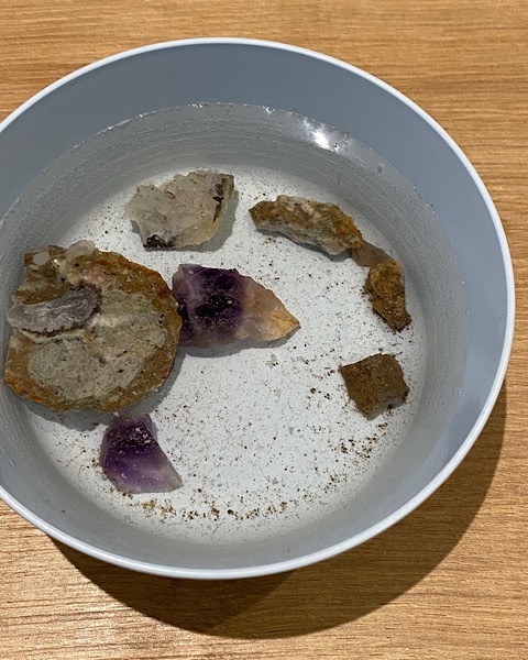Edelsteine in Wasser